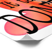 遅く簡単 ポスター (角)