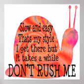 遅く簡単 ポスター (正面)