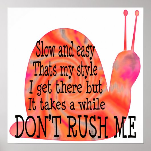 遅く簡単 ポスター (正面)