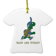 遅く落ち着いたランニングのカメ