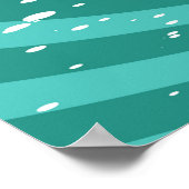 遅れたクリスマスのイラストレーション ポスター (角)