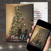 遅れたクリスマスの写真 新年の感謝 シーズンカード