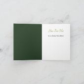 遅れたクリスマスハートとシャムロック シーズンカード (内部)