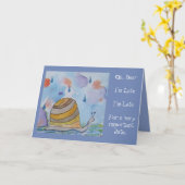 遅れたハッピーバースデー カード (黄色い花)