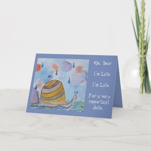 遅れたハッピーバースデー カード (正面)