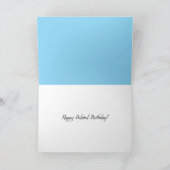 遅れた誕生日おめでとうカード サンキューカード (内部)