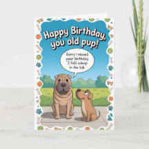 遅れた誕生日おめでとう犬