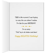 遅れた誕生日おもしろい誰が遅れたか分かる? (内側 (右))