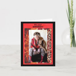 遅れた誕生日おもしろカード カード