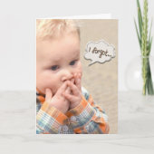 遅れた誕生日の少年 カード (正面)