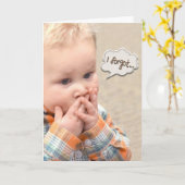 遅れた誕生日の少年 カード (黄色い花)