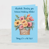 遅れた誕生日の希望の名前は青 カード (正面)