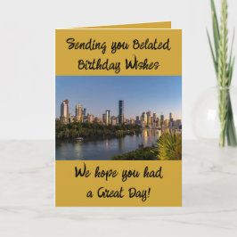 遅れた誕生日の願い写真の金ゴールドを追加 カード