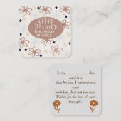 遅れた誕生日の願い ノートカード (正面/裏面)