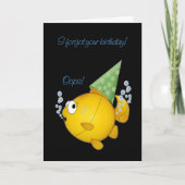 遅れた誕生日の魚 カード (正面)