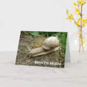 遅れた誕生日カード カード (黄色い花)