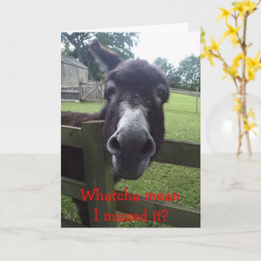 遅れた誕生日カード カード (黄色い花)