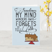 遅れた誕生日カード カード (黄色い花)