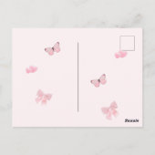 遅れた誕生日カード ポストカード (裏面)