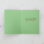 遅れた誕生日カード、5 x 7インチMr. Bickles サンキューカード (内部)