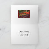 遅れた誕生日メッセージ ケウケンホフ庭園 カード (内部)