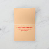 遅れた誕生日ユーモアのある、 カード (内部)