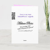 遅れた誕生日-アジサイ 5409-カスタマイズ カード (裏面)