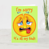 遅れた誕生日 カード (正面)