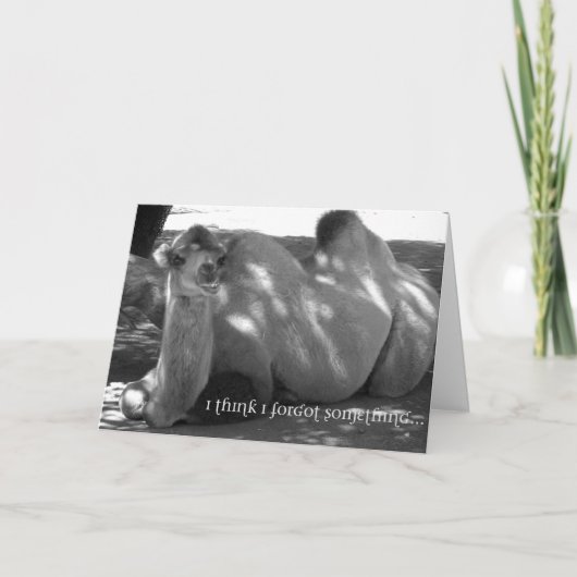 遅れた誕生日 カード (正面)