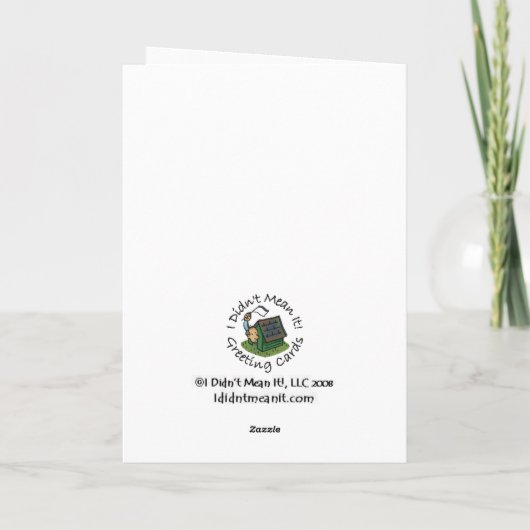 遅れた誕生日 カード (裏面)