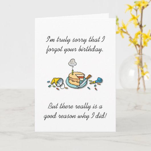 遅れた誕生日 カード (黄色い花)