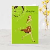 遅れた誕生日 カード (黄色い花)