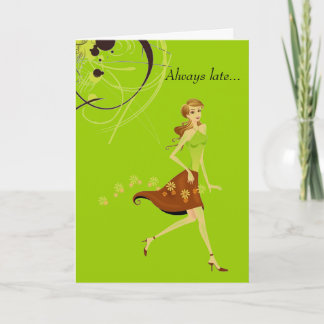 遅れた誕生日 カード