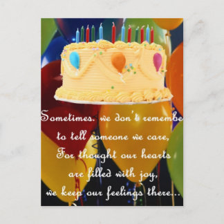 遅れた誕生日 ポストカード