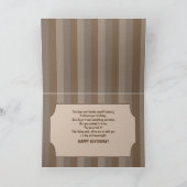 遅れた誕生日、悲しいが愛らしい子犬 カード (内部)