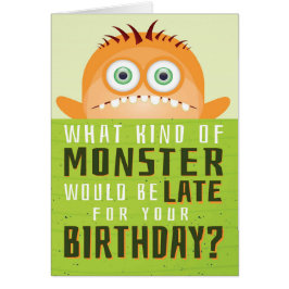 遅れた誕生日 – 遅れたモンスターの種類は？