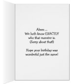 遅れた誕生日 – 遅れたモンスターの種類は? (内側 (右))