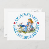 遅れちゃって大事なデート遅れちゃって ポストカード (正面/裏面)