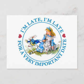 遅れちゃって大事なデート遅れちゃって ポストカード