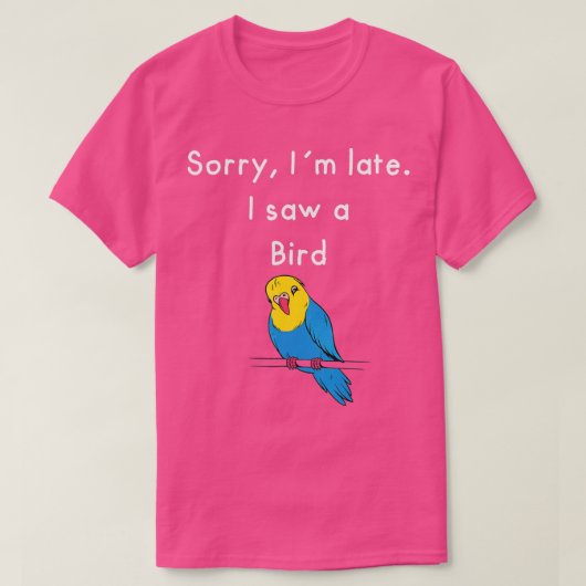 遅れてごめんなさい Tシャツ (デザイン正面)