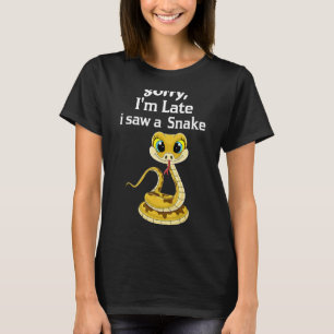 遅れてごめんねスネークボールPython Tシャツ