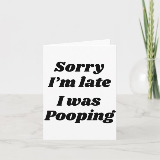 遅れてごめん オンだった カード (正面)