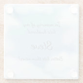 「遅れてしまっても結婚するよりはマシ」 結婚ジョーク オーダーメイド ガラスコースター (裏面)