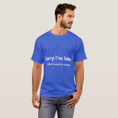 遅れてすみません1 ヴィンテージ Tシャツ (正面フル)