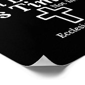 遅れてすみません 神の時計 私のものではない 伝道の書 3_ ポスター (角)