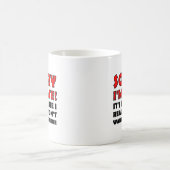 遅れてすみません 面白いマグカップ コーヒーマグカップ (中央)