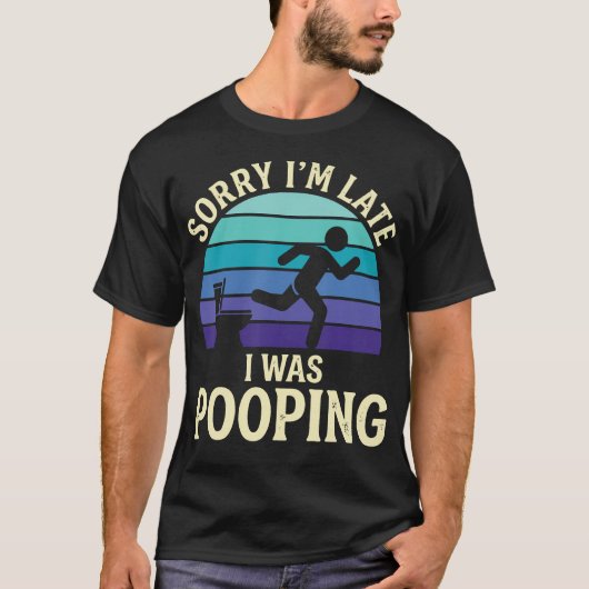 遅れてすみません Tシャツ (正面)