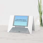 遅れてバースデー・カード カード (裏面)