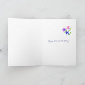 遅れてバースデー・カード-フラワーパワー カード (内部)