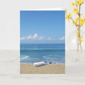 遅れて誕生日の願い カード (黄色い花)